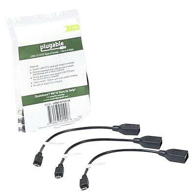 Micro USB to OTG Works with JBL V700NXTBLK Direct On-The-Go Connection Kit and Cable Adapter! Black